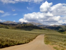 The road to Granite Hot Springs