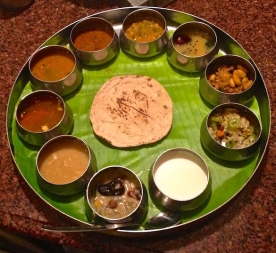 ::tali plate, minus the ghee rice and papadum::