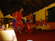::Nepali dancing at our welcome dinner::